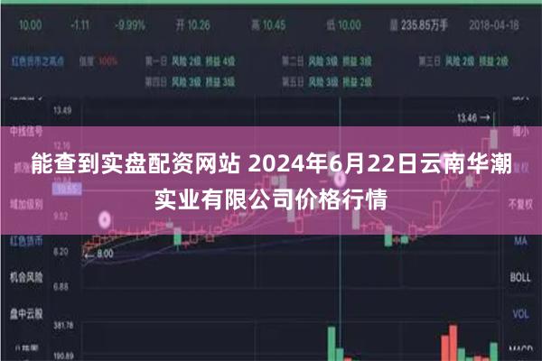 能查到实盘配资网站 2024年6月22日云南华潮实业有限公司价格行情