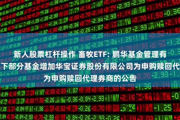 新人股票杠杆操作 畜牧ETF: 鹏华基金管理有限公司关于旗下部分基金增加华宝证券股份有限公司为申购赎回代理券商的公告