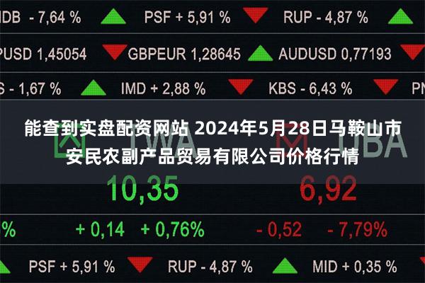 能查到实盘配资网站 2024年5月28日马鞍山市安民农副产品贸易有限公司价格行情